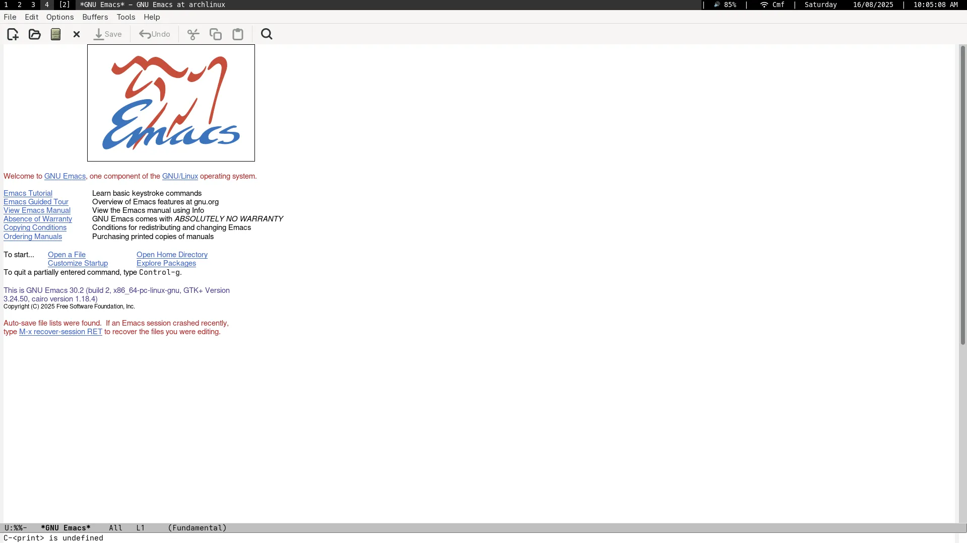 bare-emacs